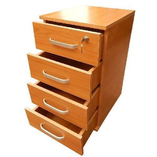Mobile drawers pedestal.