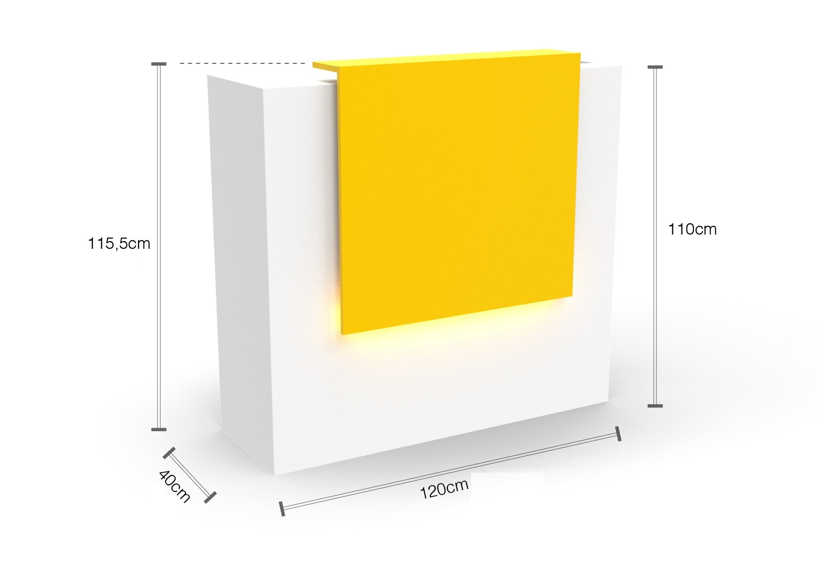 Modern Wood Reception Table - 1.2m Home Office Garden | HOG-HomeOfficeGarden | online marketplace