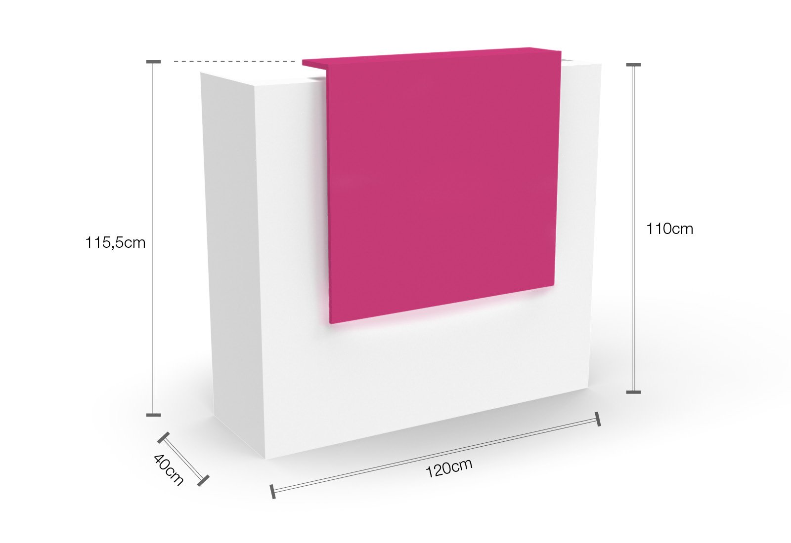 Modern Wood Reception Table - 1.2m Home Office Garden | HOG-HomeOfficeGarden | online marketplace