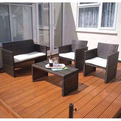 Moncafa Rattan Lounge Set