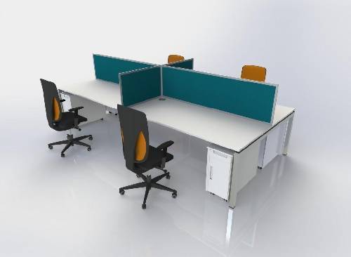 Monreal 4 Seater Workstation