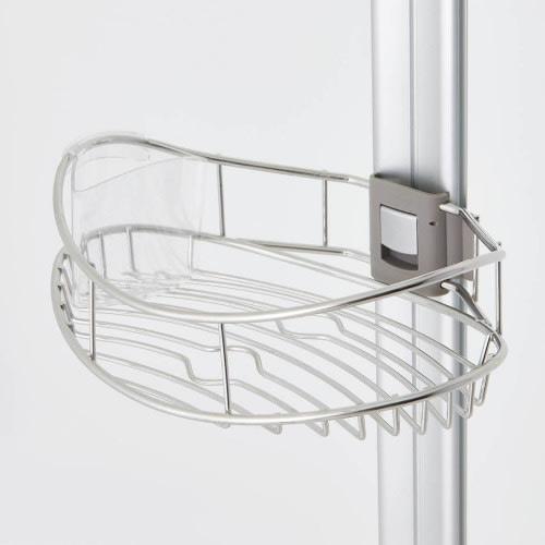 Monsoon Ii Adjustable & Extendable Stainless Steel Basket Corner Shower/Bath Caddy