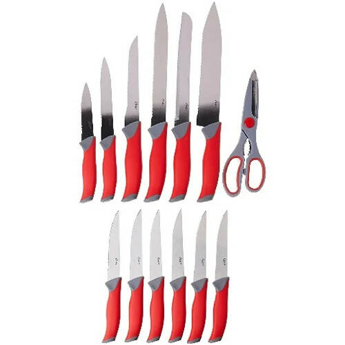 Oster Lindbergh 14 Nkan alagbara, irin cutlery Black Block ṣeto