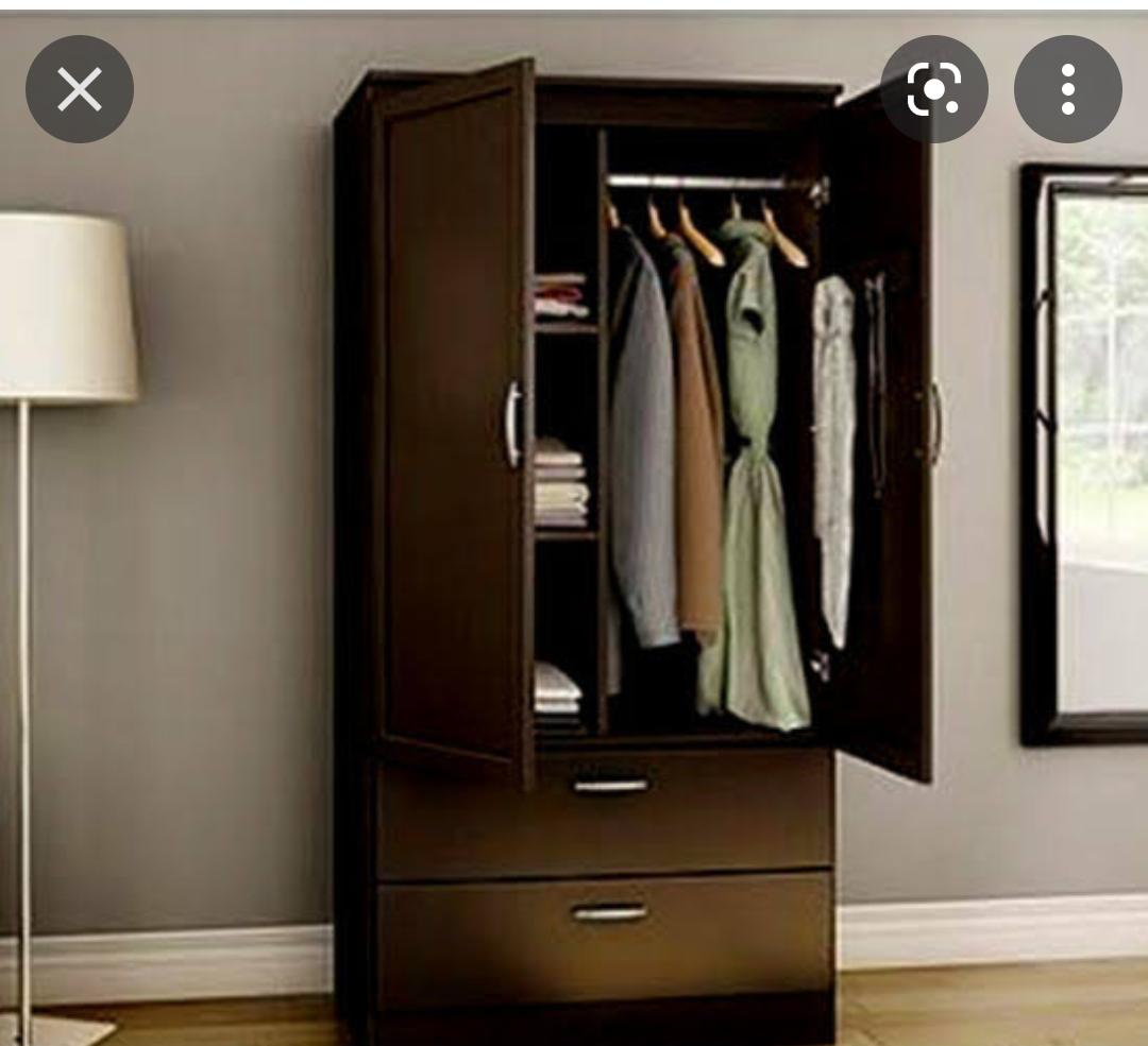 Nariko 2 Door Wardrobe With 2 Drawers Home Office Garden | HOG-HomeOfficeGarden | online marketplace