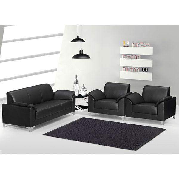 Office Furniture 5 Seater Leather Sofa (SA297)