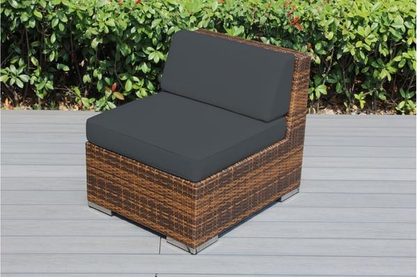 Outdoor Patio Wicker/Rattan Furniture - Armless Chair