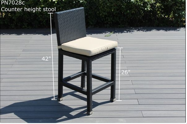 Outdoor Patio Wicker/Rattan Furniture Bar Stools