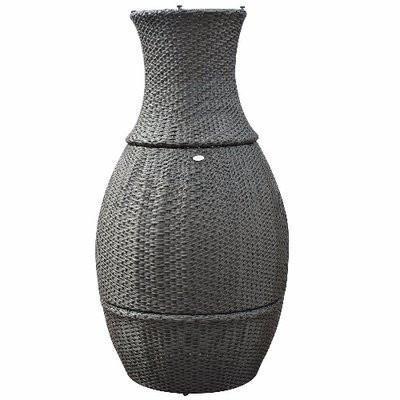 Outsunny 3-Nkan Ita gbangba Stacking Rattan faranda Ṣeto