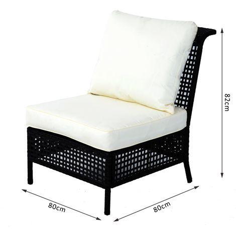 Outsunny Rattan Middle Chair