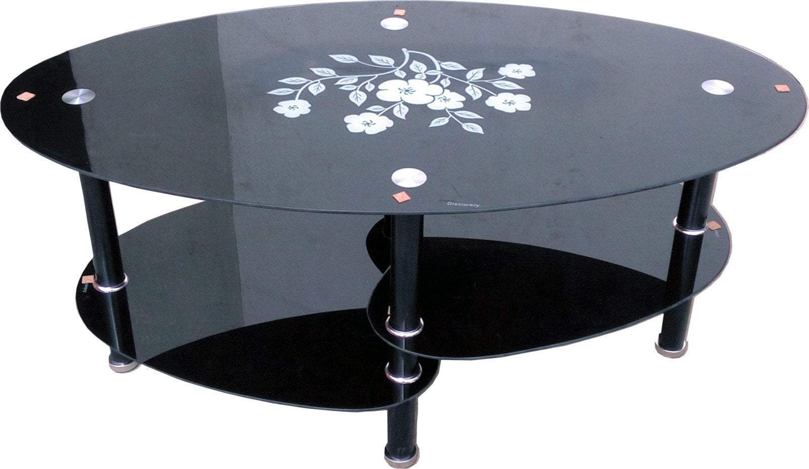 Oval Glass Centre Table