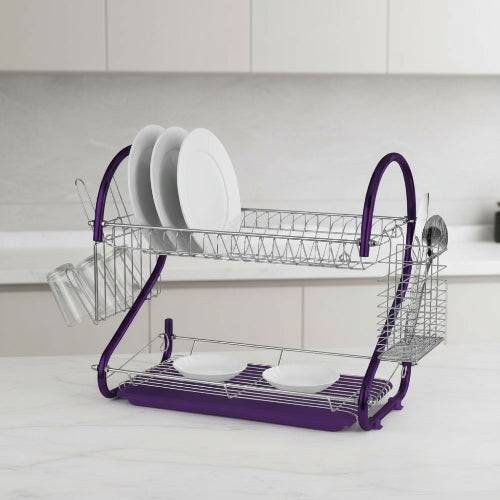 Prima 2-Tier Dish Drainer – Purple @HOG - Home, Office, Garden, Online Marketplace