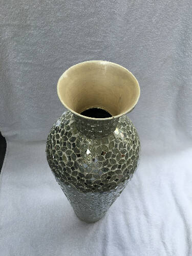 Home Decor Mosaic Floor Vase With Glass Home, Office, Garden online marketplace