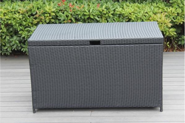 Rattan Cushion Storage Deck Box - Large