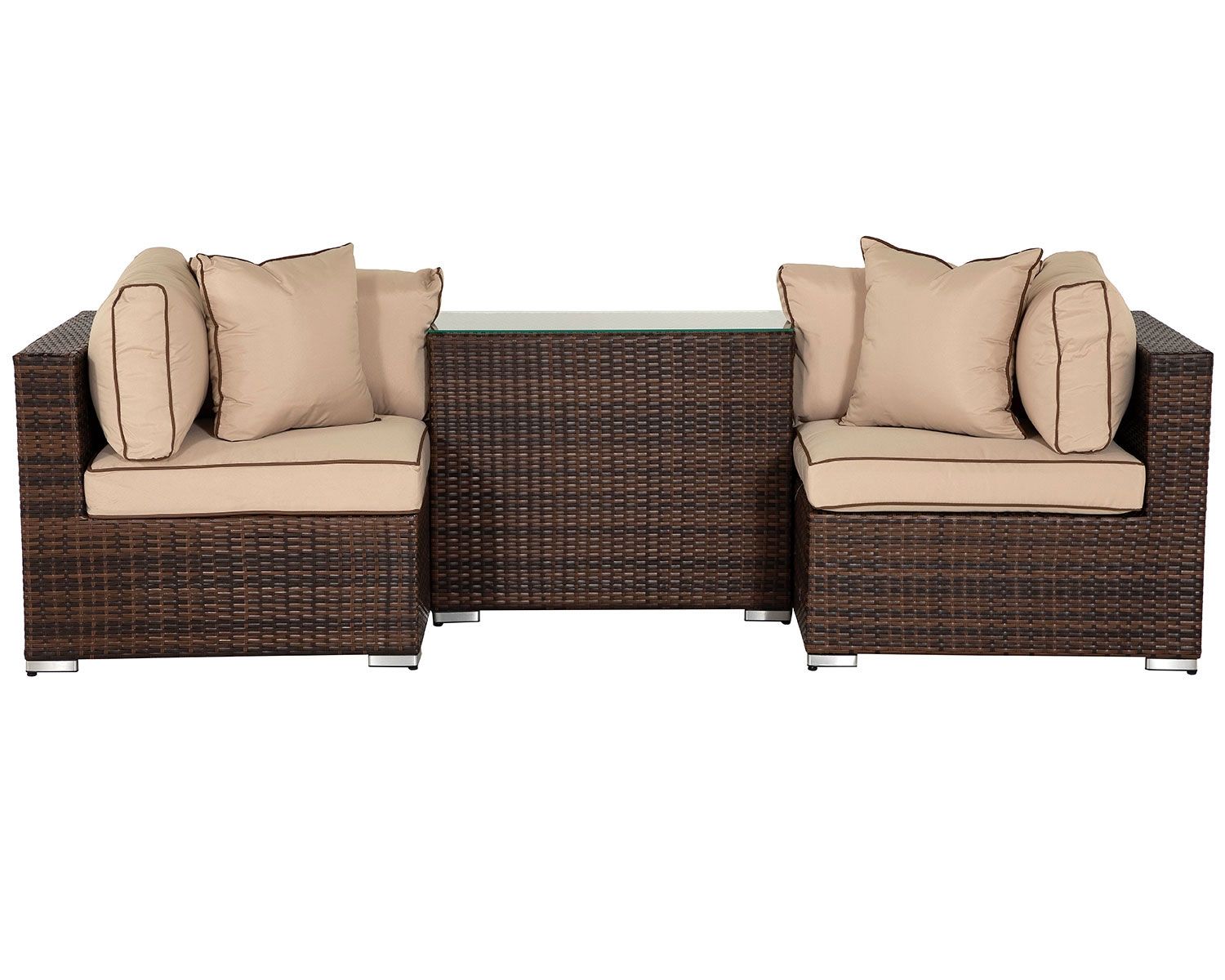 Rattan Garden Armed High Bistro Set