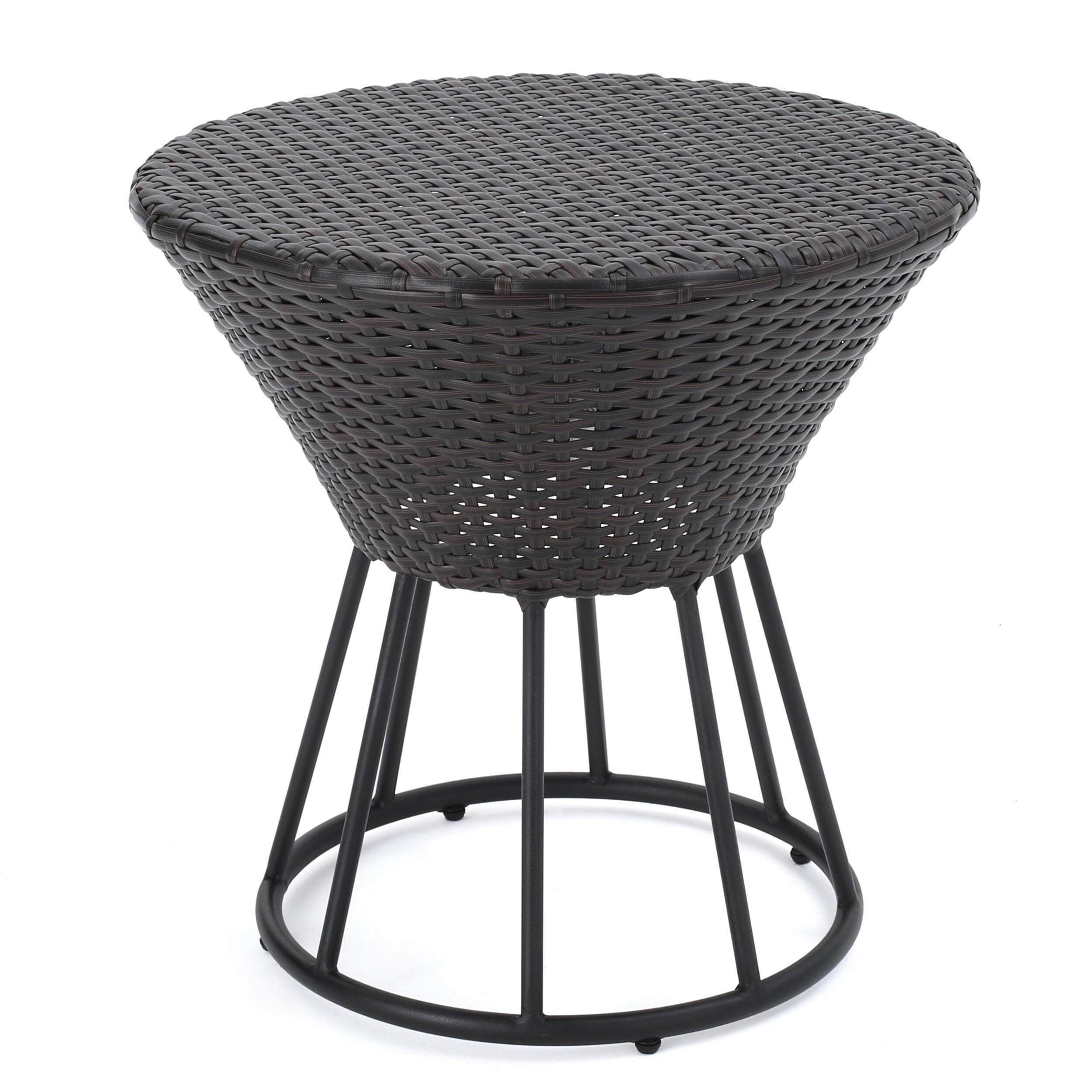 Rattan Hour glass Side Table
