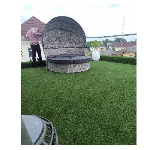 Rattan Sunbed Outdoor Furniture With Canopy