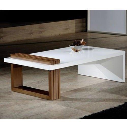 Rectangular Brown & White Wooden Center Table Home Office Garden | HOG-HomeOfficeGarden | online marketplace