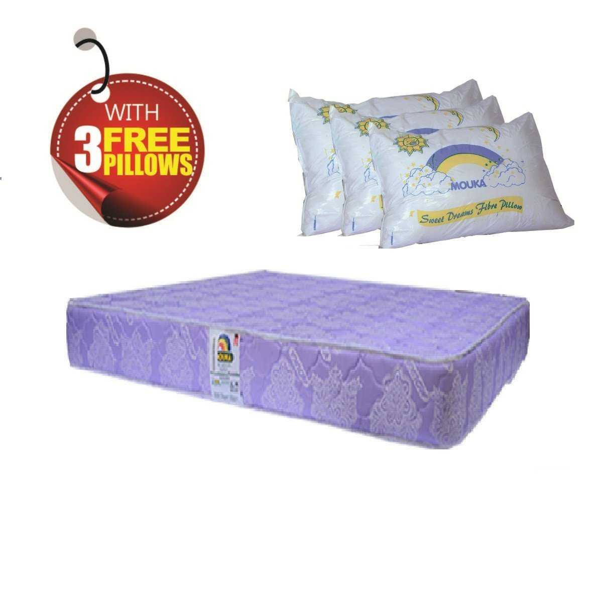 Regina-757210 Mouka Mattress- L 6ft x W 6ft x H 10"(Lagos Only)