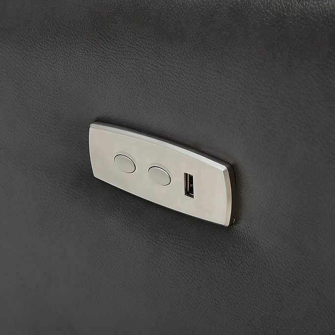 Reilly Leather Power Glider Recliner