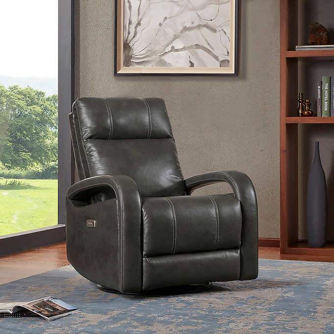 Reilly Leather Power Glider Recliner