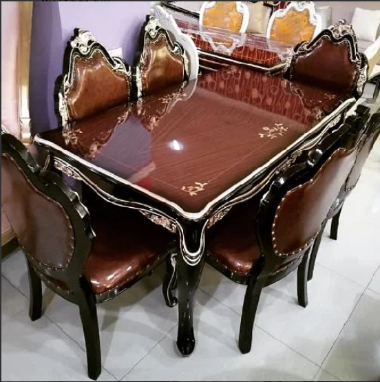 Royal 6 Seater Glass Dining Set