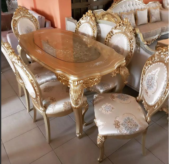 Royal 6 Seater Glass Dining Set