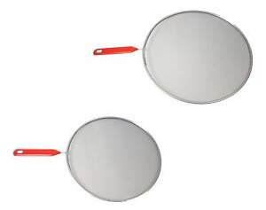 2pc Silver Splatter Screen Guard with Handle HOG-Home Office Garden online marketplace