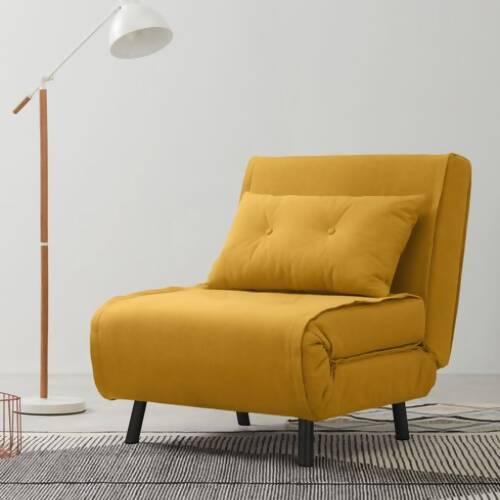 Haru Single Sofa Bed Butter - Yellow