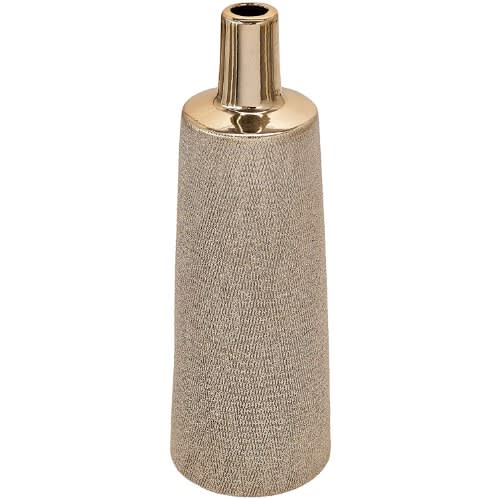 Sagebrook Home Ceramic 14.75" Vase -Champagne