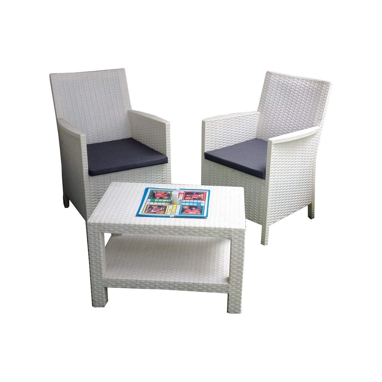 Santorini Armchair Ṣeto-White