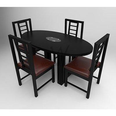 Sika Series; 4 Seater Oval Dining Set - Black    Home Office Garden | HOG-HomeOfficeGarden | online marketplace
