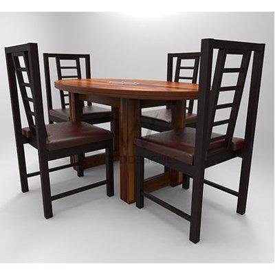 Sika Series; 4 Seater Oval Dining Set - Teak