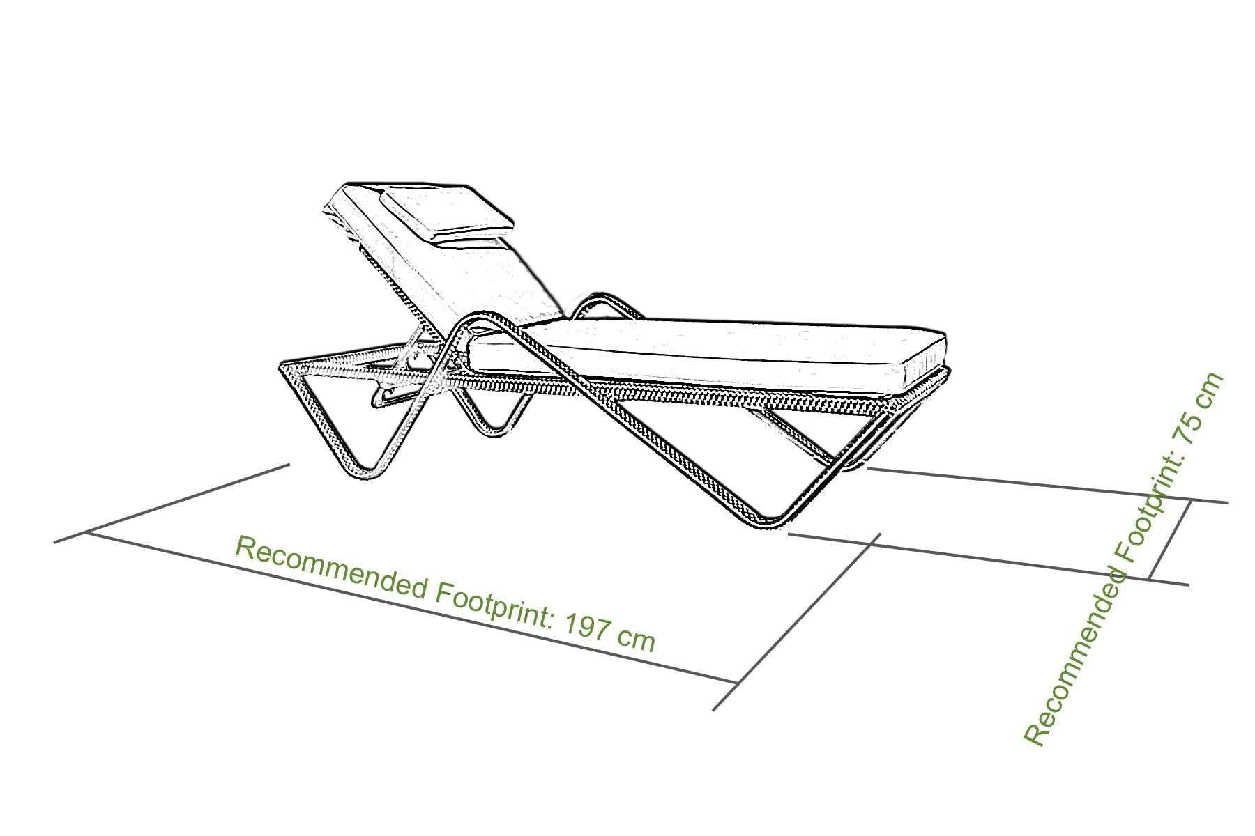 Single Stackable Sunlounger