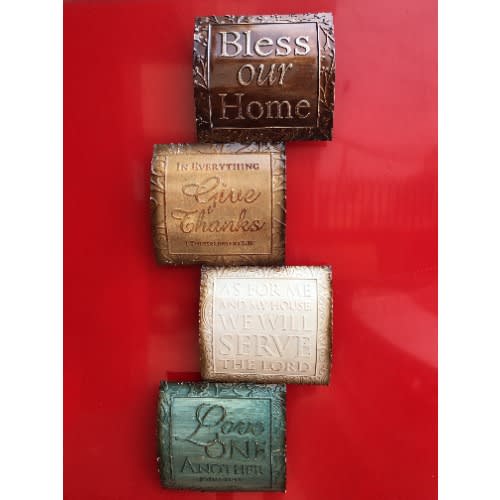 Stratton Home ''Biblical Texts'' Wall Metal Plates Décor
