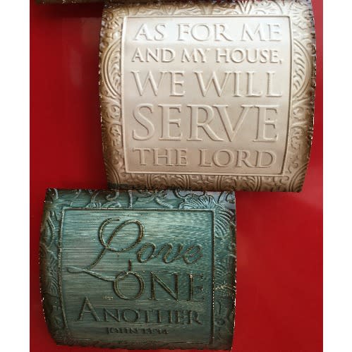 Stratton Home ''Biblical Texts'' Wall Metal Plates Décor