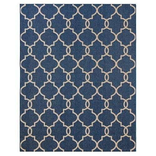 Studio By Brown Jordan Indoor/outdoor Rug, Tremont Navy, 5ft 3in * 7ft 5in
