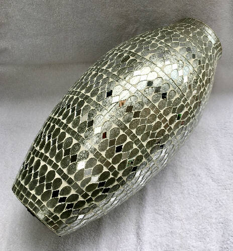 Handmade Mosaic Crackle Glass Floor Vase Home, Office, Garden online marketplace