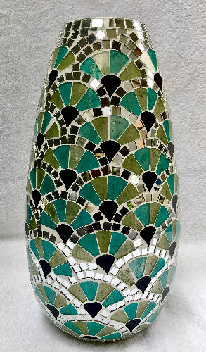 Decorshore Bella Palacio Collection Decorative Mosaic Vase - 18" X 6" Home, Office, Garden online marketplace