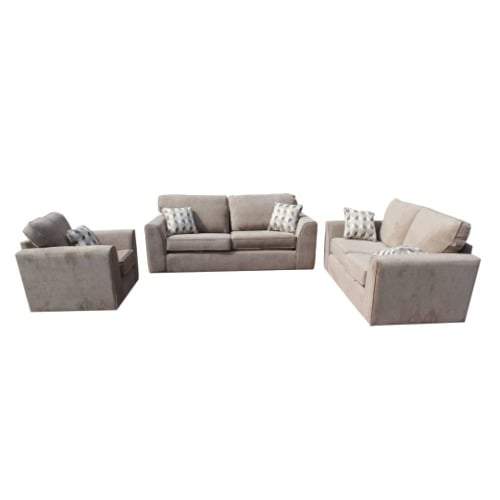 Tesco Boston Light Brown 6 Seater Sofa Set