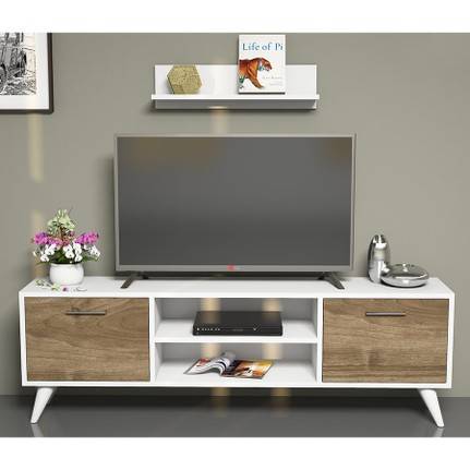 Tv Unite White*Brown Home Office Garden | HOG-HomeOfficeGarden | online marketplace