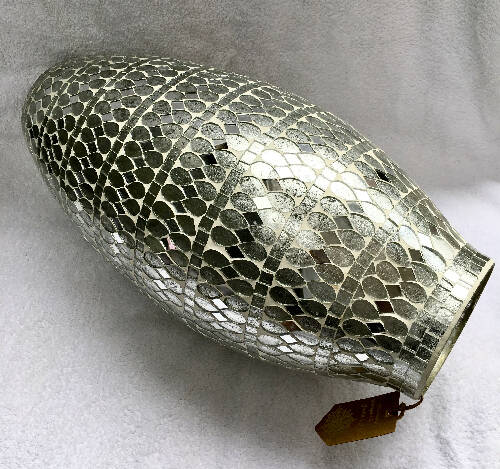 Handmade Mosaic Crackle Glass Floor Vase Home, Office, Garden online marketplace