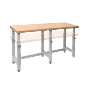 UltraHD 72" Adjustable Height Heavy-duty Wood Top Workbench