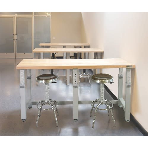 UltraHD 72" Adjustable Height Heavy-duty Wood Top Workbench