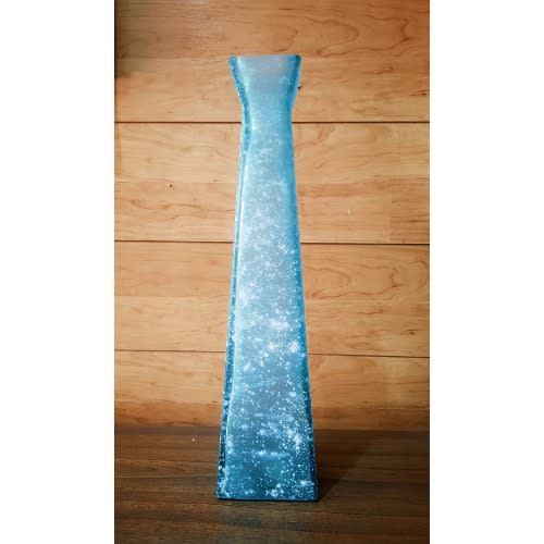 Vidrios San Miguel 100% Recycled Glass - Vintage Vase - Aqua Blue
