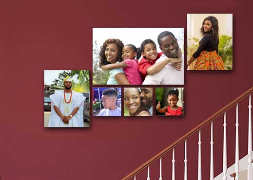 Stair climber Clusters picture frames Ready to hang.-Available on HOG - Home. Office. Garden online marketplace