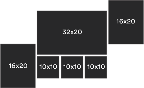 Stair climber Clusters picture frames Ready to hang.-Available on HOG - Home. Office. Garden online marketplace