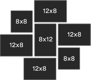 Blossom Wall Clusters picture frames. Available on HOG - Home. Office. Garden online marketplace