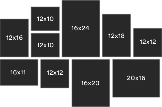 Gables Wall Clusters picture frames. Available on HOG - Home. Office. Garden online marketplace