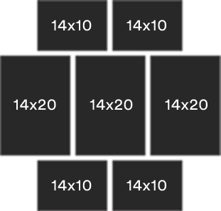 Summit Wall Clusters picture frames. Available on HOG - Home. Office. Garden online marketplace