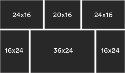 Parkside Wall Clusters picture frames. Available on HOG - Home. Office. Garden online marketplace